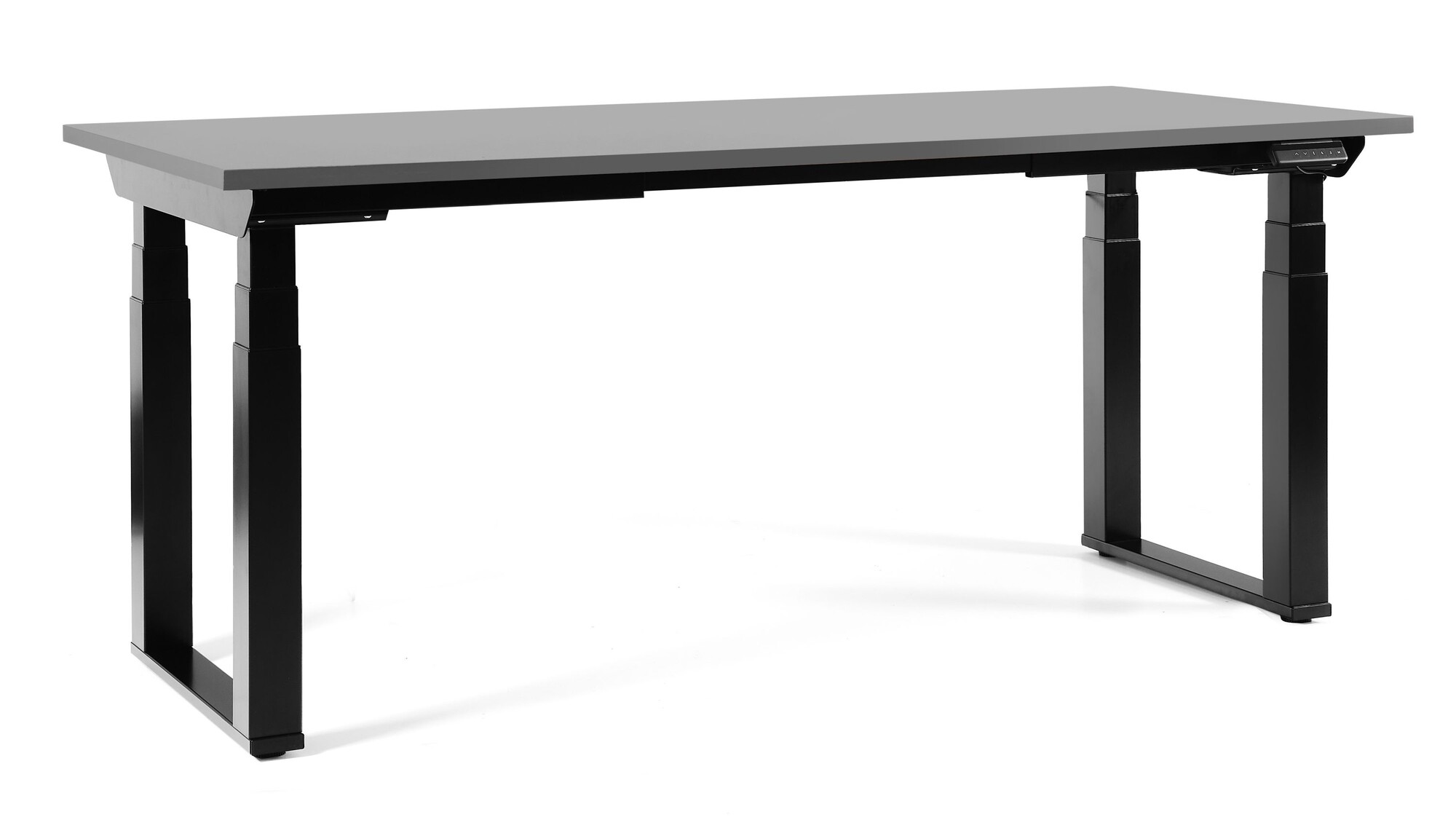 Biurko regulowane Q-FORM 180x80 - antracyt/czarny