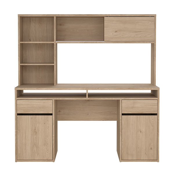 Biurko z nadstawką FUNCTION PLUS - jackson hickory