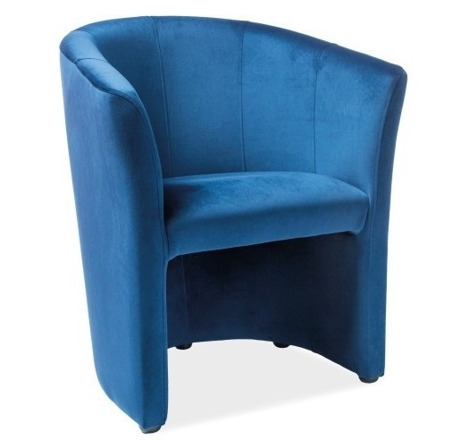 Fotel TM-1 Velvet - granatowy Bluvel 86